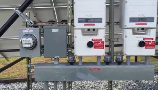 Inverters for a grid-tied solar array