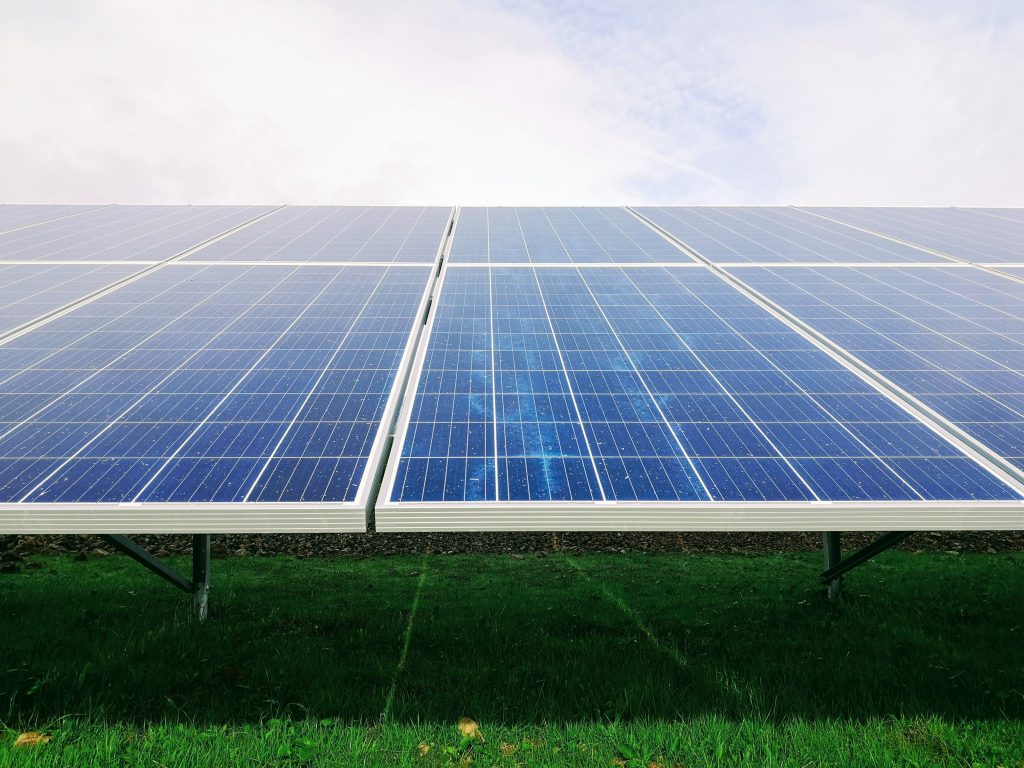 solar panel field