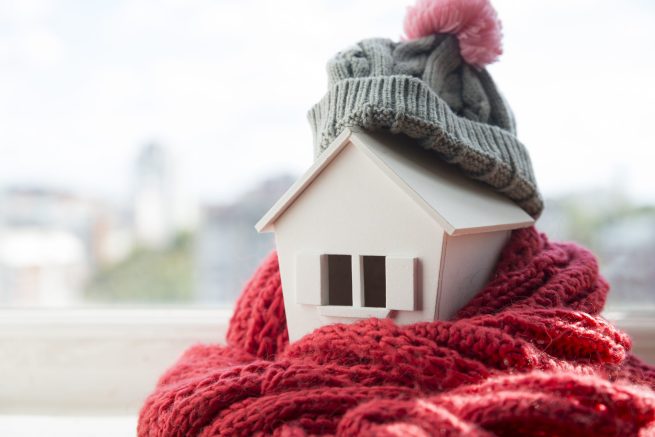 A representation of home insulation, an energy saving tip