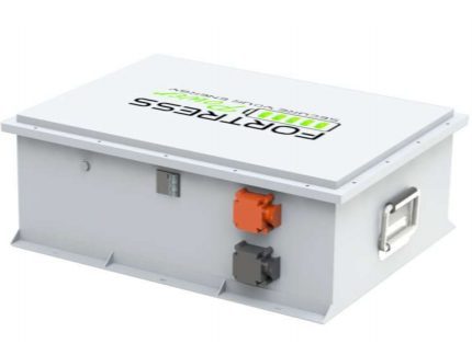 A white fortress power battery bank for a solar system.