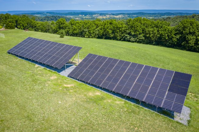 An off grid solar system with a Fortress Power battery backup for solar.