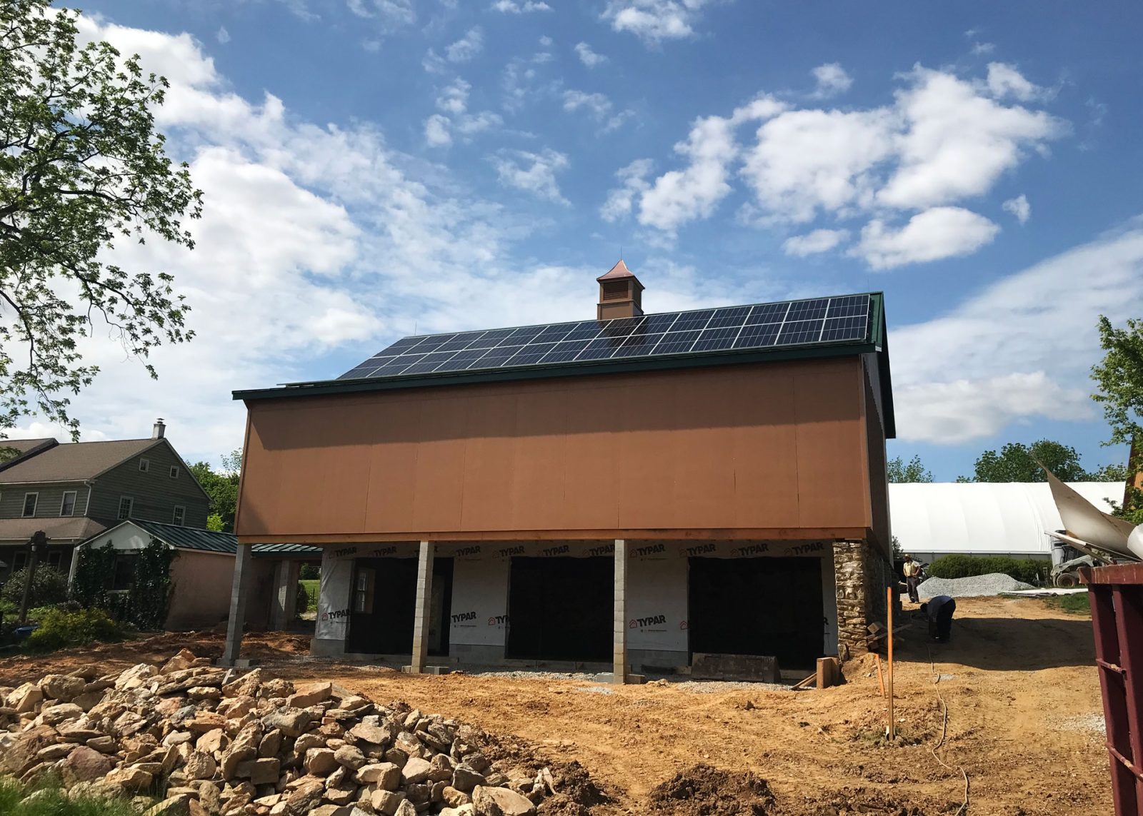 white horse pa barn solar installation 8