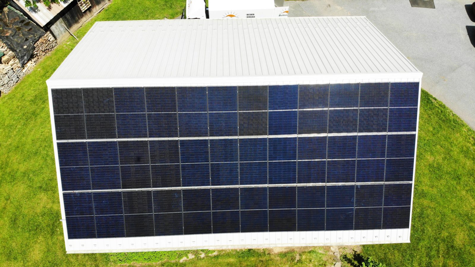 solar panels on garage roof in bainbridge pa